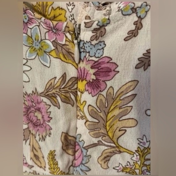 🌸NWT Topshop Summer Floral Keyhole Midi Dress Size 4P Sku#91 - Picture 5 of 6